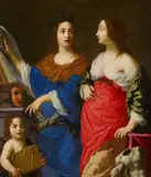 Cesare Dandini, ALLEGORIA DELLA COMMEDIA E DELLA PITTURA, oil on canvas