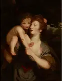 Joshua Reynolds, MRS HARTLEY AS A NYMPH WITH THE YOUNG BACCHUS, oil on canvas
