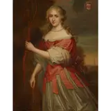 Léon Gérard Crépy, PORTRAIT OF MME. LA BARONNE DE LADOS, NÉE DE TOYAZ, oil on canvas
