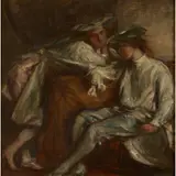 Charles Haslewood Shannon, BROWN AND GOLD, oil on canvas