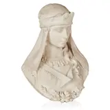 Cesare Scheggi, BUST OF LADY, white marble