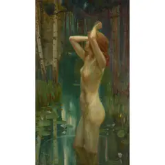 Max Hirschenauer, THE WOOD NYMPH, oil on canvas