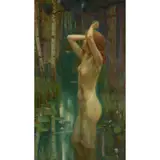Max Hirschenauer, THE WOOD NYMPH, oil on canvas