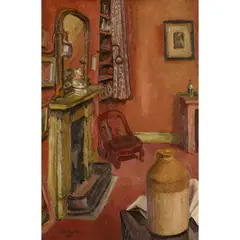 Keith Baynes, INTERIOR OF SICKERT'S STUDIO, 1929, oil on canvas