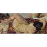 Harry Bloomfield, LA FEMME À L'ORANGE, 1909, oil on canvas