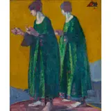 Alfred Wolmark, TWO WOMEN IN GREEN