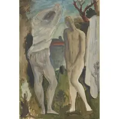 Bernard Meninsky, THE BATHERS, c.1940, watercolour and gouache over pencil on paper