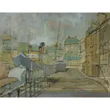 Sylvia Gosse, DIEPPE, oil on canvas, squared for transfer