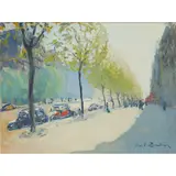 Jean-Franck Baudoin, AVENUE DE LA GRANDE ARMÉE, PARIS, oil on canvas