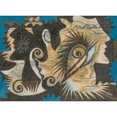 Eileen Agar, LEDA AND THE SWAN, pastel and gouache on paper