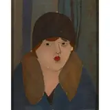 Fritz Glarner, PORTRAIT OF A WOMAN IN A CLOCHE HAT / PORTRAIT OF A WOMAN, oil on canvas