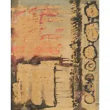 John Piper, STUDY FOR WATSON HOUSE MURALS, ink and watercolour on paper