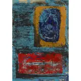 John Piper, STUDY FOR WATSON HOUSE MURALS, gouache, watercolour with wax resist and oil on paper