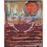 John Piper, STUDY FOR WATSON HOUSE MURALS, watercolour and gouache with wax resist on paper with collage elements
