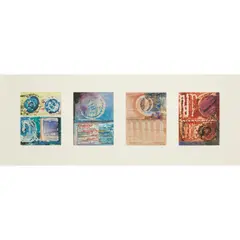 John Piper, FOUR STUDIES FOR WATSON HOUSE MURALS, gouache with wax resist on paper, some with additional collage