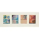 John Piper, FOUR STUDIES FOR WATSON HOUSE MURALS, gouache with wax resist on paper, some with additional collage