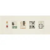 John Piper, FIVE STUDIES FOR WATSON HOUSE MURALS, gouache with wax resist and oil on paper