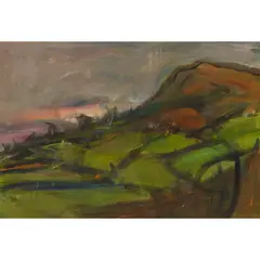 Peter Prendergast, GREEN MIST, c.2000, acrylic on paper