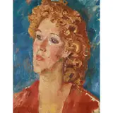 Augustus John, PORTRAIT OF MAVIS DE VERE COLE, oil on canvas