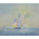 Frederick Cuming, SUMMERTIME, FOWEY, oil on canvas-board