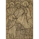 Ida Kay, TWO STUDIES FOR STAINED GLASS, CIRCA 1900, charcoal on paper (2)