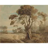 Francis Towne, A VIEW NEAR HORNSEY, watercolour, pen and ink on paper