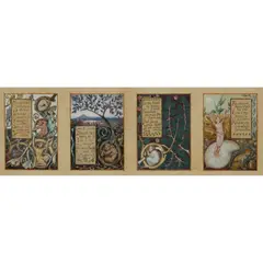 Godfrey Blount, EIGHT ILLUSTRATED ALLEGORICAL VERSES, watercolour, gouache and ink (2)