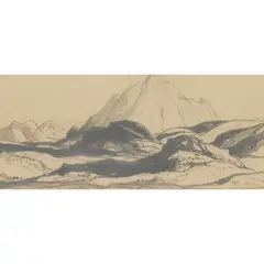 Sir David Young Cameron, SLIOCH, pencil and graphite on paper