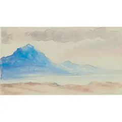 THE HIGHLANDS by David Young Cameron, watercolour on paper, sold Mar 2025