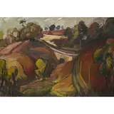 Gary Anderson, POLWARTH KIRK, oil on board