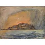 Ross Ryan, SGARBH ROUNDING CANNA, oil and pastel on board