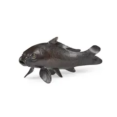 Ōshima Joun, OKIMONO OF A CARP, bronze