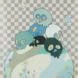 SKULLS ROCK, 2004 by Takashi Murakami, lithograph, 159/300, sold Mar 2025