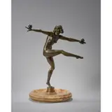 Marcel Bouraine, DANCER, patinated bronze