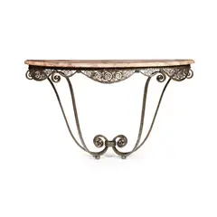Edgar Brandt, 'SIMPLICITÉ' CONSOLE TABLE, CIRCA 1925, marble (2)