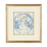 'THE FUTURE HOLDS A ROUND OF HAPPY DAYS', CIRCA 1907 by Jessie M. King, pen and ink, watercolour and bodycolour, sold Apr 2025