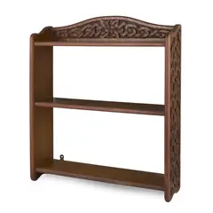 Alexander Ritchie, ARTS & CRAFTS HANGING BOOKSHELVES, CIRCA 1920, carved oak