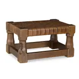 Robert 'Mouseman' Thompson, FOOTSTOOL, 1960'S, carved mouse signature