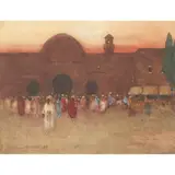 Arthur Melville, THE MOSQUE, EVENING, watercolour