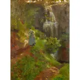 John Lavery, WATERFALL, THE GLEN