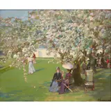 John Lavery, PAISLEY LAWN TENNIS CLUB, oil on canvas