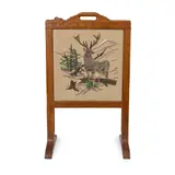 Robert 'Mouseman' Thompson, FIRESCREEN, CIRCA 1930, carved mouse signature, carved initials verso G/ MO