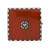 Josef Hoffmann, BROOCH, CIRCA 1910, enamel on copper