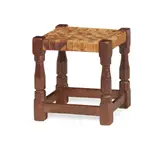 Robert 'Mouseman' Thompson, STOOL, CIRCA 1950, carved mouse signature