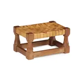 Robert 'Mouseman' Thompson, FOOTSTOOL, CIRCA 1950, carved mouse signature