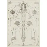 Jessie M. King, FRONTISPIECE FOR 'L'EVANGILE DE L'ENFANCE', 1902, pen and ink on vellum