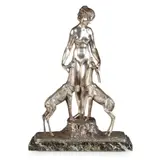 Marcel Bouraine, ‘DIANA WITH STAG & HIND', CIRCA 1925