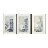 Weihong Tao, THREE INK PAINTINGS, 20TH-21ST CENTURY, ink and colour on paper, one inscribed with poem by Li Bai (701-762)