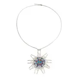 Norman Grant, 'CELL STRUCTURE' SERIES NECKLACE, CIRCA 1975, silver and enamel