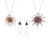 Norman Grant, 'DAISY' SERIES PENDANT NECKLACE, 1972, silver and enamel